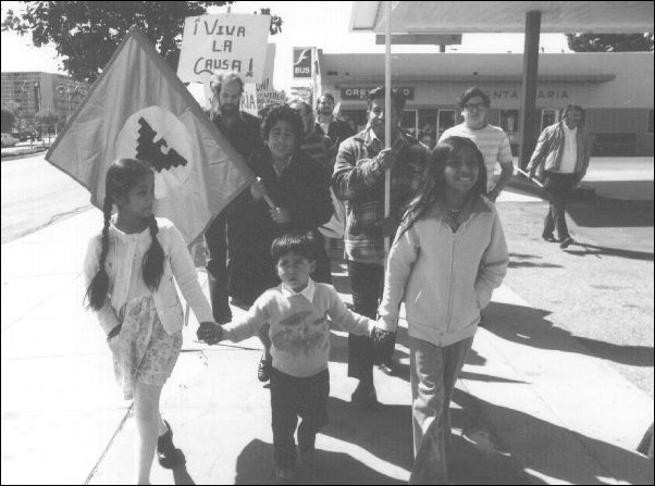 People in a picket line